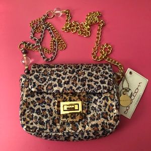 Big Buddha Leopard Sequin Bag